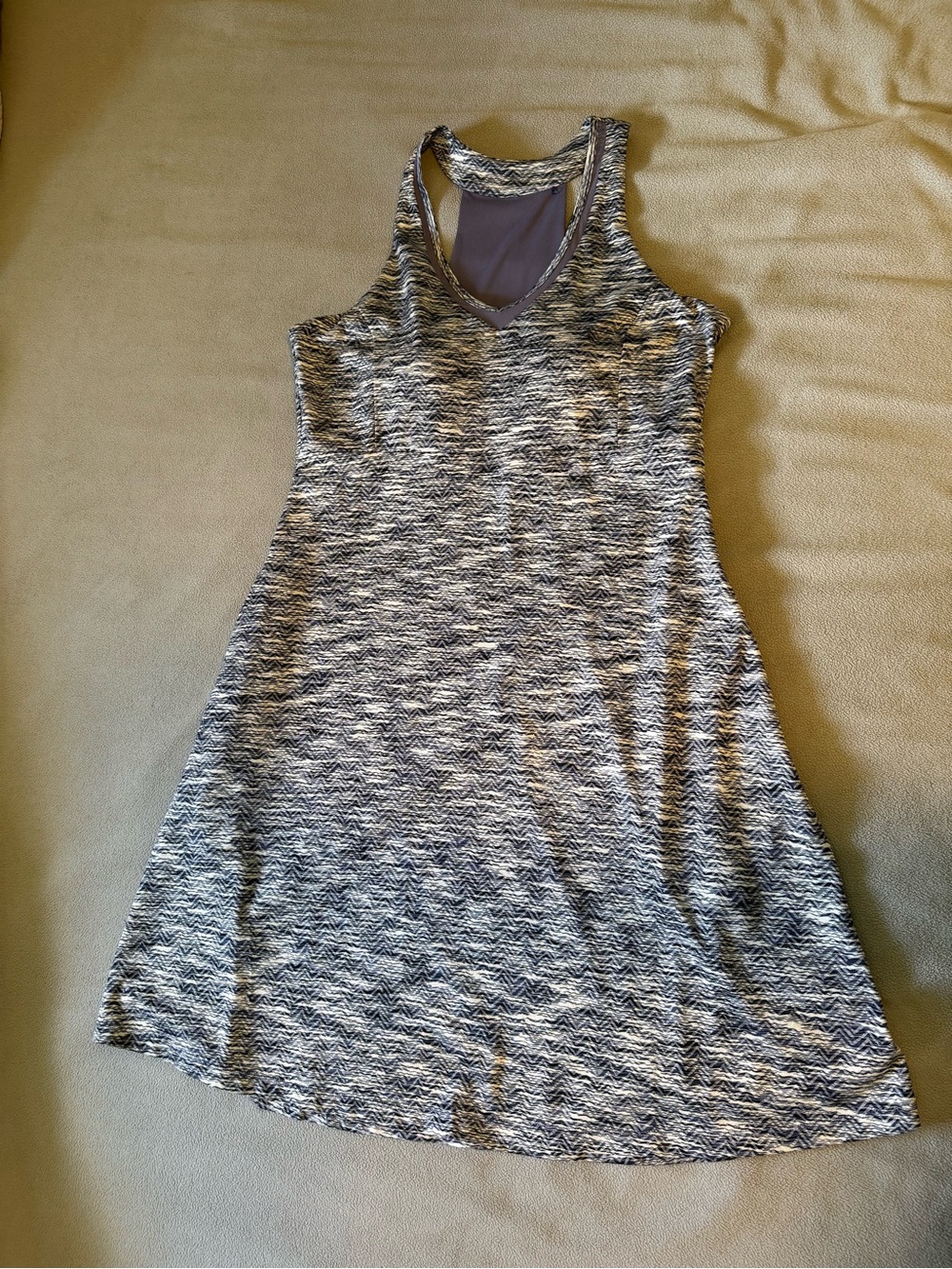 MPG Purple Marled Racerback Tank Dress